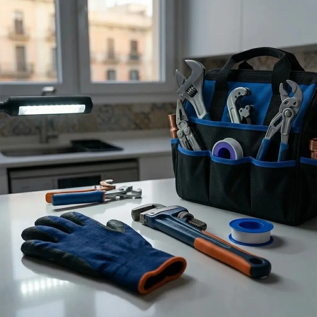 Servicio Fontanero 24 | Sobre Nosotros | Sección Beneficios | Herramientas de trabajo para brindar atención rápida en Barcelona y alrededores, servicio directo, sin intermediarios, diagnóstico claro desde el inicio, soluciones duraderas, experiencia en todo tipo de incidencia y Transparencia en el servicio.